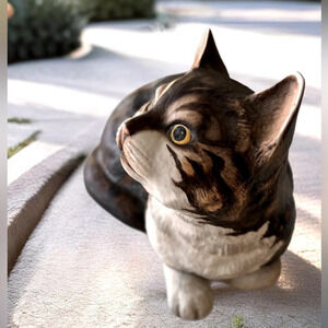 Collectable Cat handpainted limited edition “Fascination” by Eric Tenney.